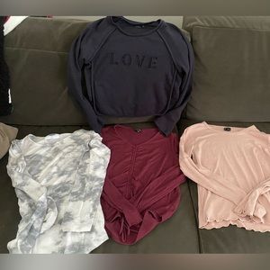 Girls long sleeve tops (10/12)